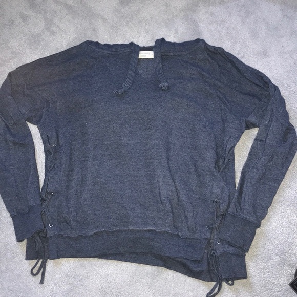 Navy fashion hoodie - Picture 3 of 4